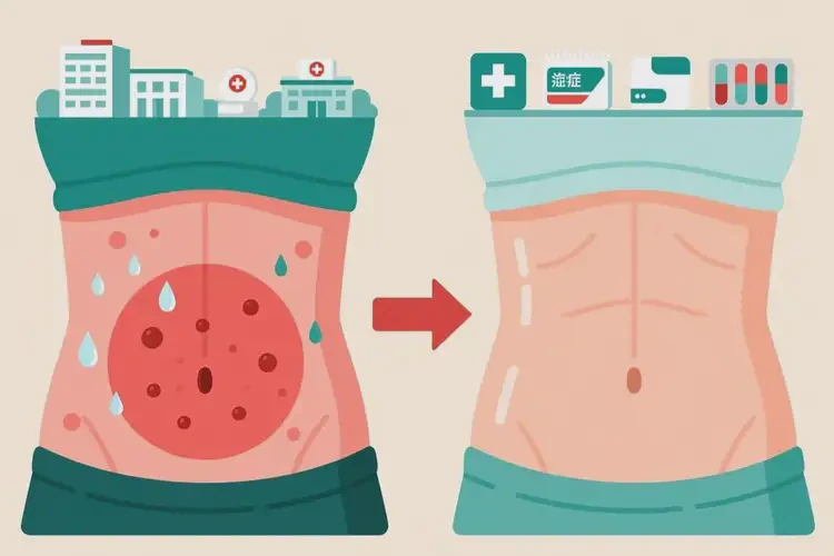 大學(xué)生肚子上出現(xiàn)濕疹能不能徹底自愈(圖1)