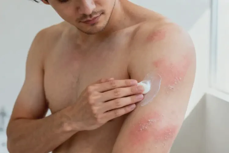 男性身上有濕疹不管它會(huì)自己痊愈嗎(圖1)