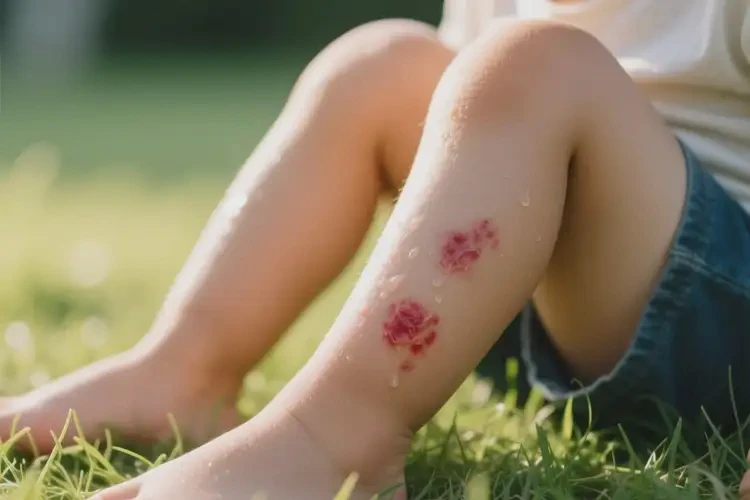 兒童小腿上長(zhǎng)濕疹不管它會(huì)自己自愈嗎(圖3)