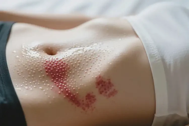 女生肚子上有濕疹能夠徹底治愈嗎(圖2)