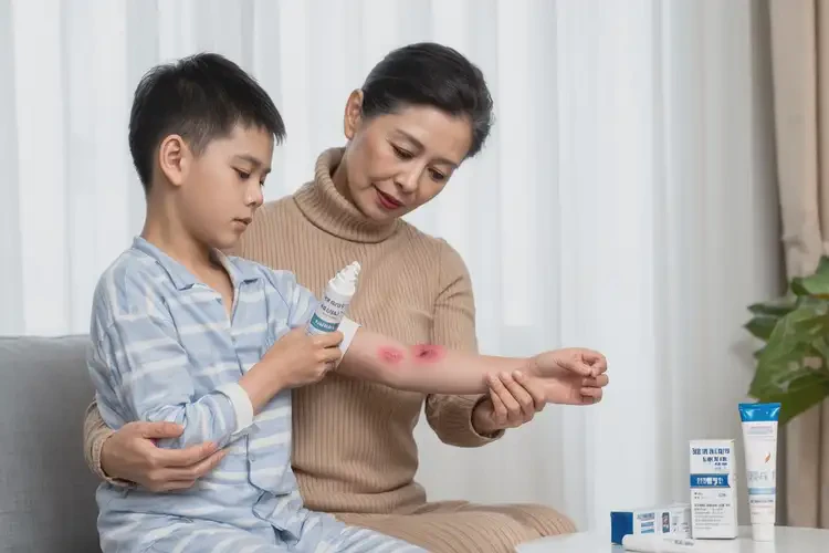小兒手臂長濕疹不管它會自己好嗎(圖1)