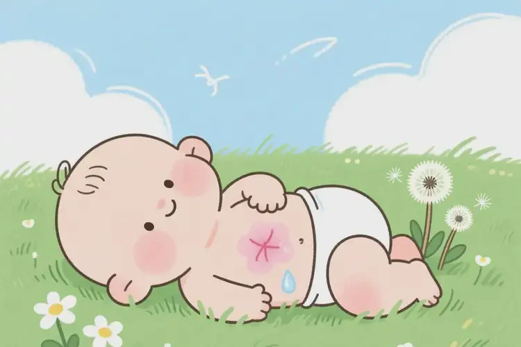 寶寶肚子上長濕疹可以徹底自愈嗎(圖3)