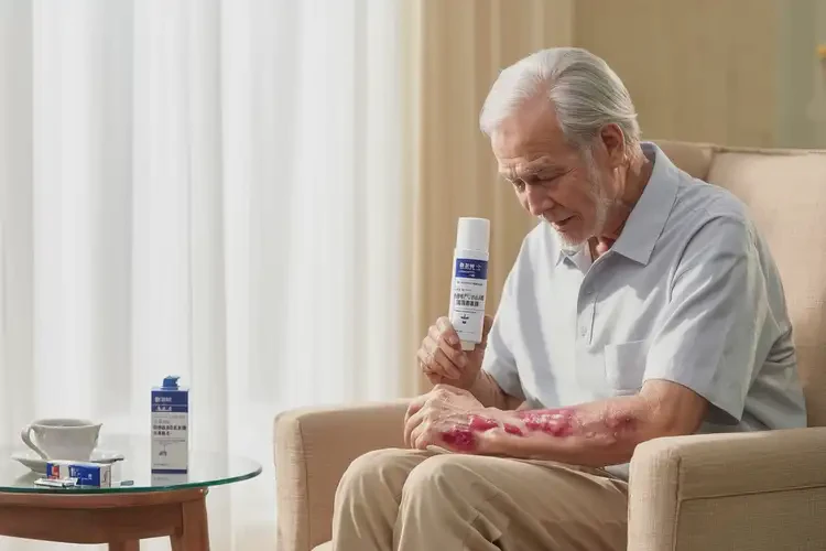 老人手臂經(jīng)常起濕疹不管它會自己痊愈嗎(圖1)