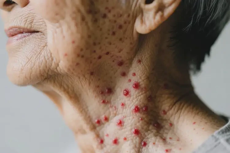 老人脖子上容易起濕疹不管它會(huì)自己自愈嗎(圖2)