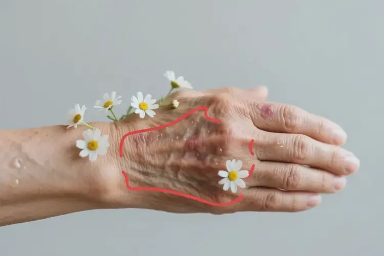 老人手臂上偶爾長(zhǎng)濕疹不管它會(huì)自己自愈嗎(圖1)