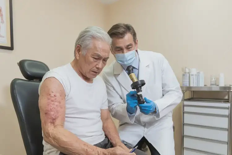 老年人全身出濕疹不管它會(huì)自己自愈嗎(圖3)