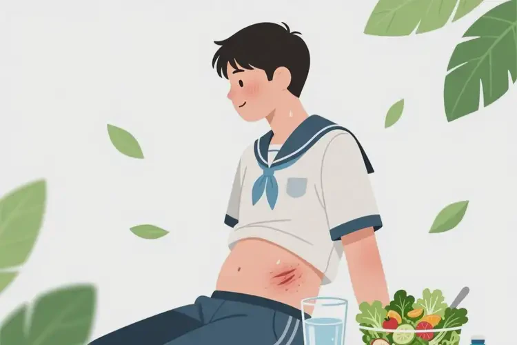 大學(xué)生肚子上出現(xiàn)濕疹能不能徹底自愈(圖2)