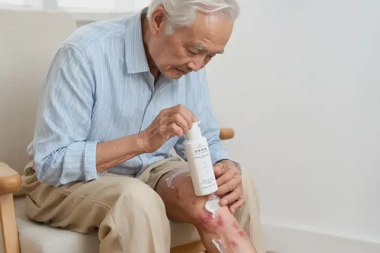 高齡老人小腿上出現(xiàn)濕疹不管它會(huì)自己自愈嗎(圖2)