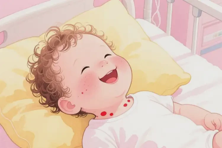 小兒脖子長濕疹可以徹底自愈嗎(圖1)