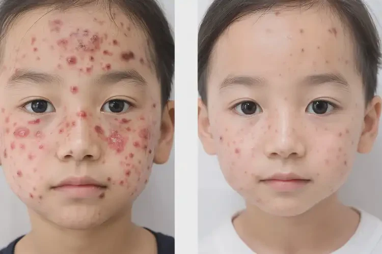 小孩面部出濕疹能靠自己自愈嗎(圖1)