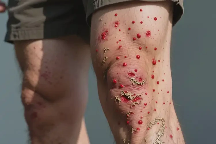 男人大腿容易長(zhǎng)濕疹不管它會(huì)自己自愈嗎(圖2)