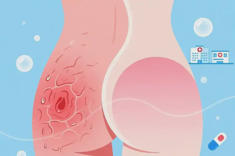 女人屁股上出濕疹不管它會自己自愈嗎(圖2)