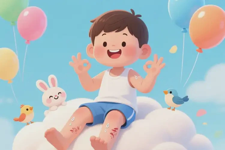 兒童四肢經(jīng)常起濕疹不管它會自己自愈嗎(圖1)