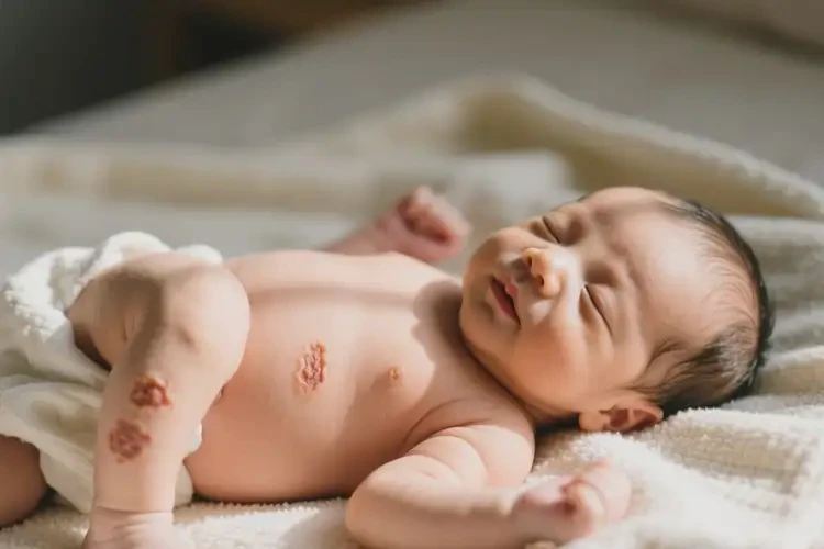 新生兒大腿有濕疹不管它會自己好嗎(圖3)