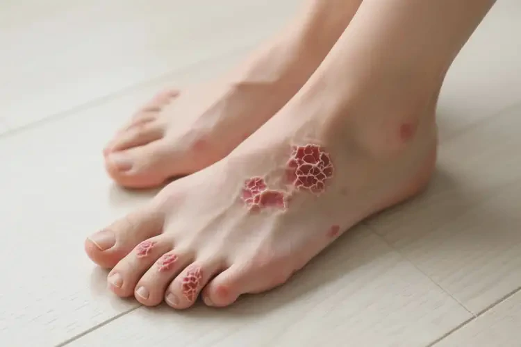 女人腳上起濕疹能不能徹底自愈(圖2)