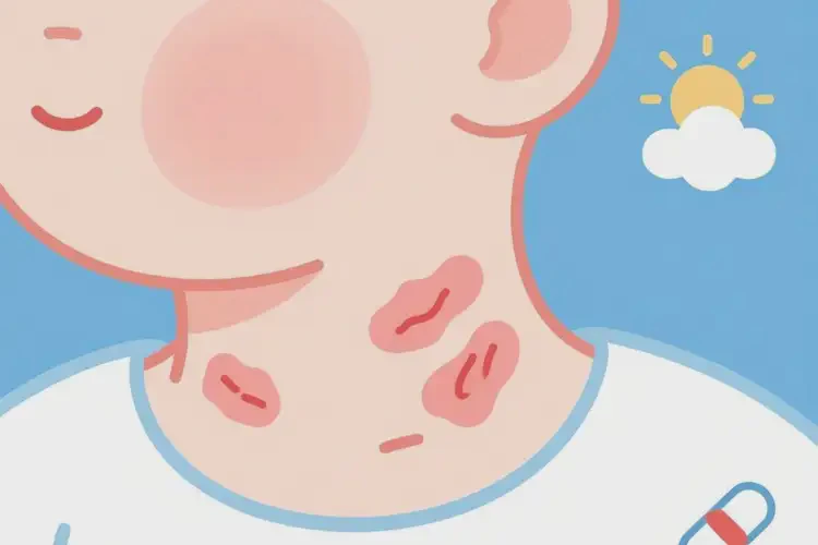 嬰幼兒脖子上經(jīng)常起濕疹能靠自己自愈嗎(圖1)