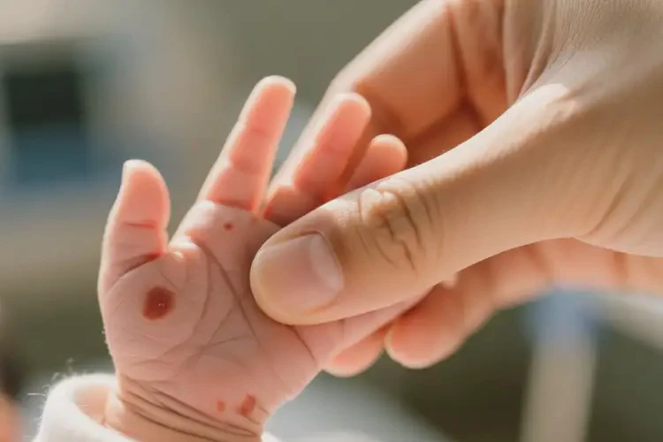 新生兒手上容易起濕疹能靠自己自愈嗎(圖1)