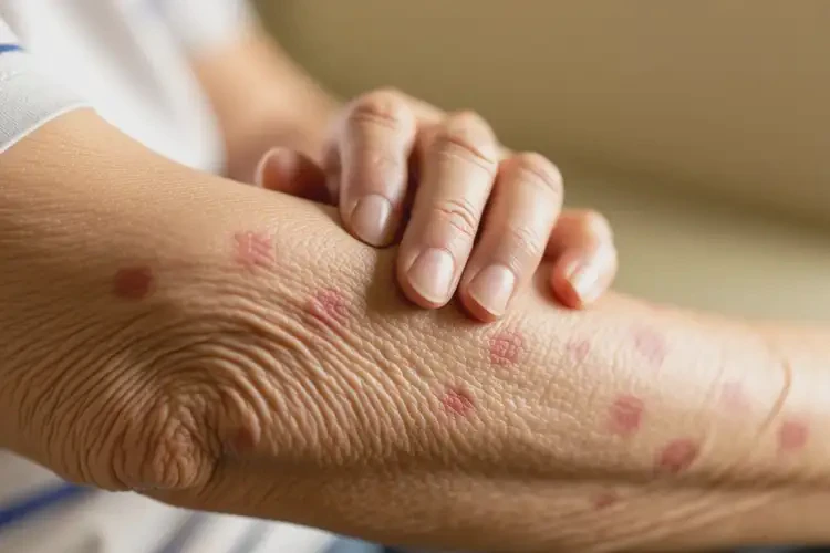 高齡老人手臂有濕疹不管它會(huì)自己自愈嗎(圖2)