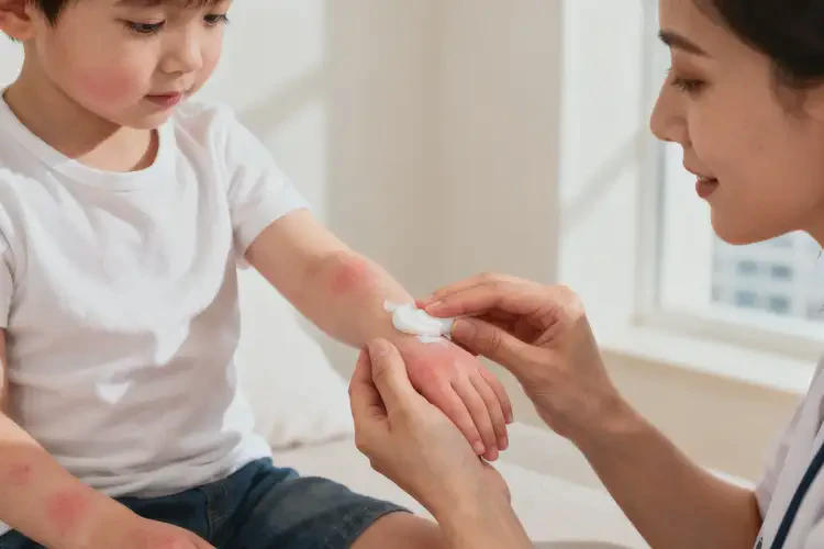 孩子手上出現(xiàn)濕疹不管它會自己好嗎(圖3)