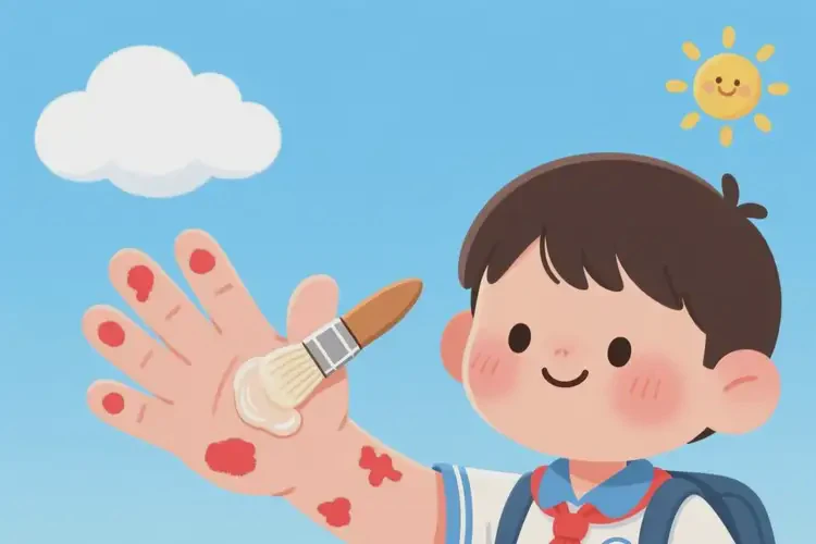 小學生手上有濕疹能夠徹底治愈嗎(圖2)