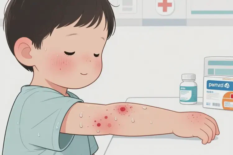 小孩手臂起濕疹不管它會(huì)自己自愈嗎(圖4)