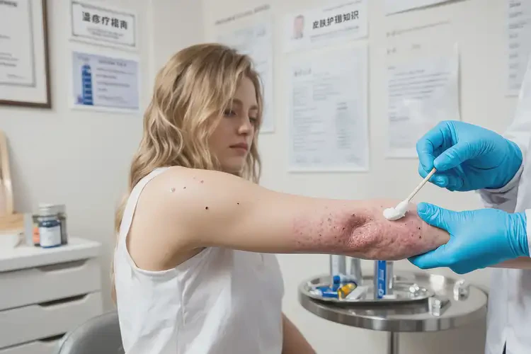 女生手臂經(jīng)常起濕疹不管它會自己好嗎(圖3)