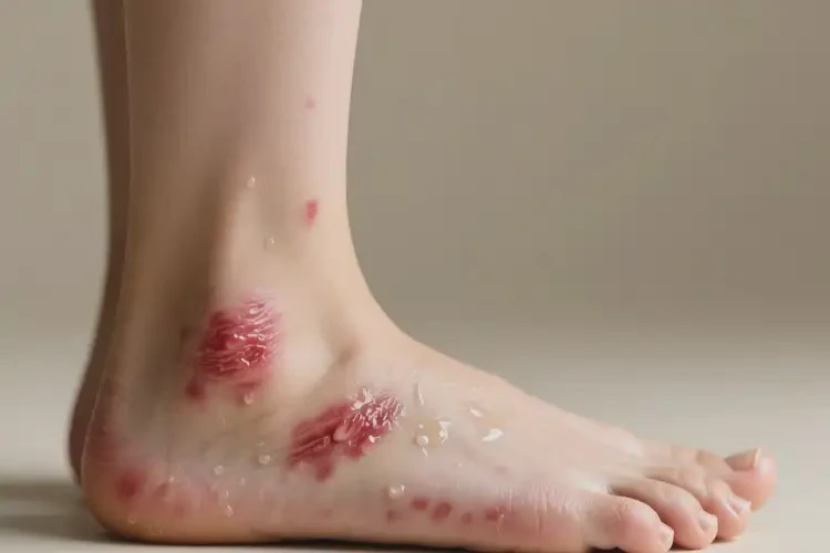 女性腳上容易起濕疹不管它會(huì)自己好嗎(圖3)