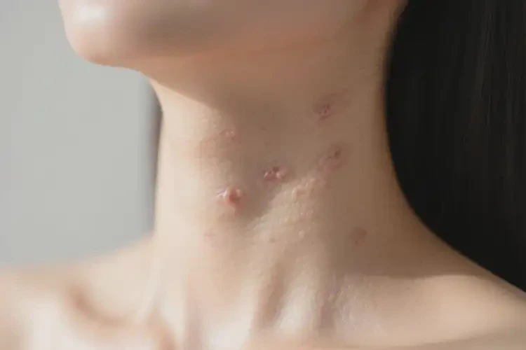 女性脖子上起濕疹能夠徹底治愈嗎(圖3)