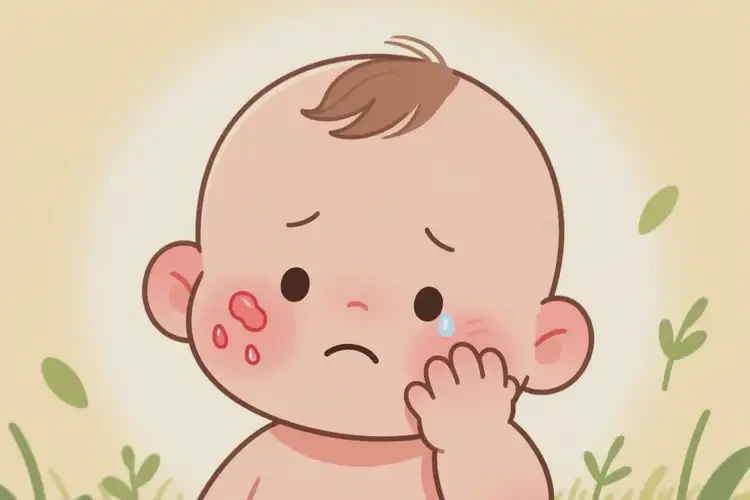 小兒身上出濕疹不管它會(huì)自己自愈嗎(圖1)