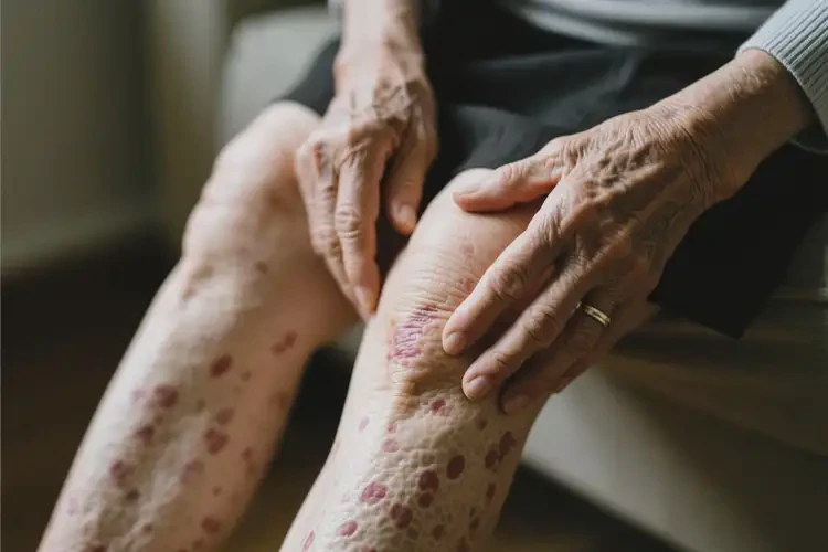 老人四肢有濕疹不管它會(huì)自己好嗎(圖2)