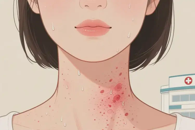 女性脖子出濕疹不管它會自己自愈嗎(圖4)