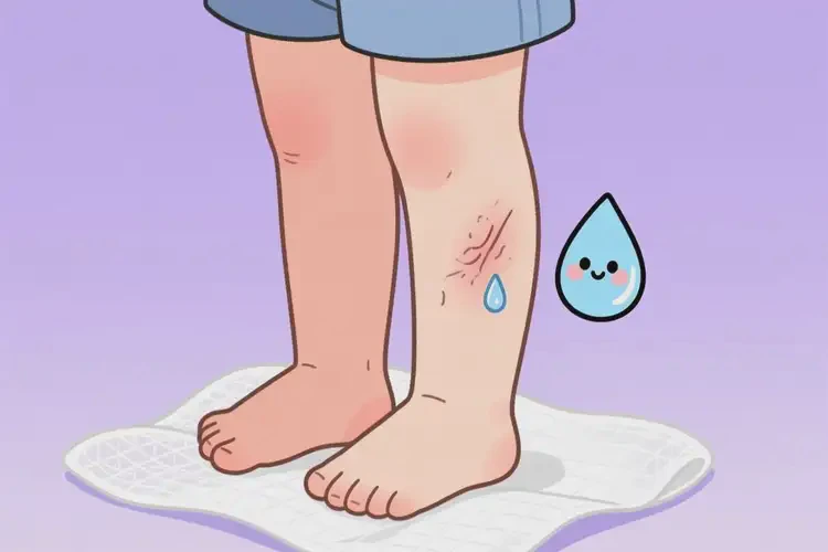 少兒小腿上起濕疹能靠自己自愈嗎(圖1)