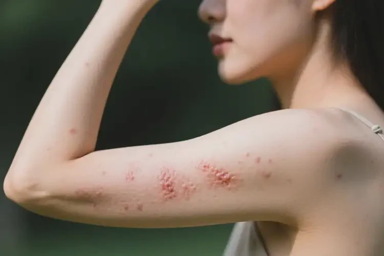 女性手臂有濕疹可以徹底自愈嗎(圖1)