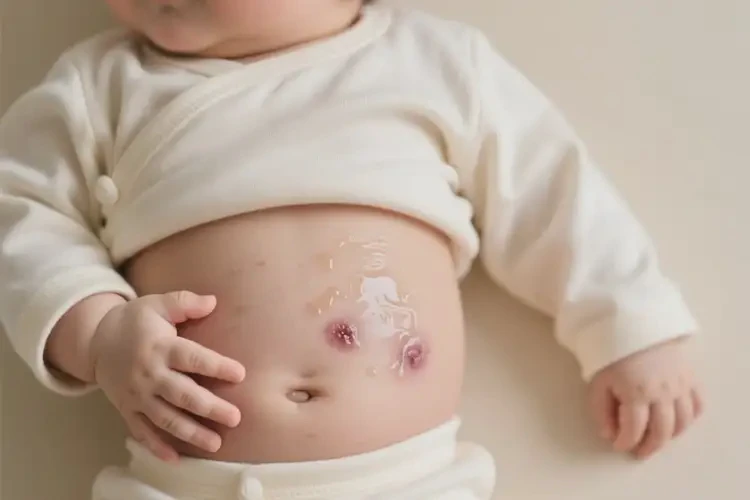 宝宝肚子出湿疹能靠自己自愈吗(图1)