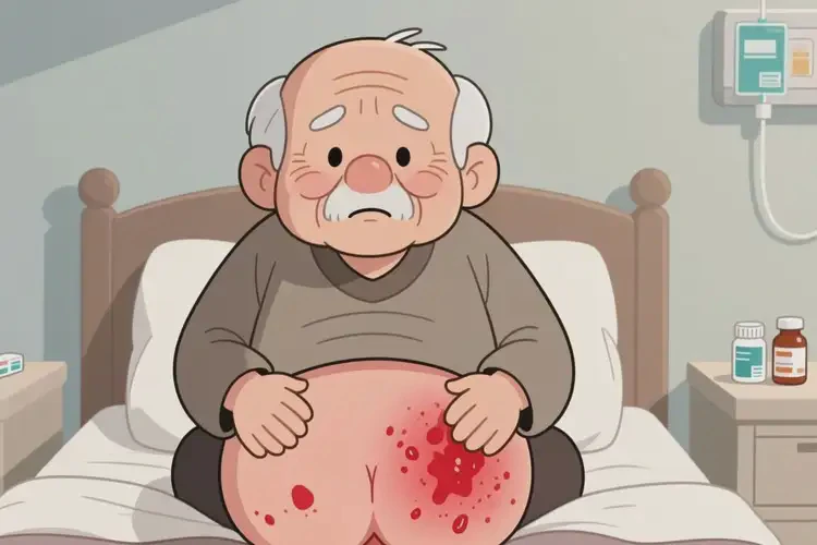 高齡老人屁股有濕疹不管它會(huì)自己好嗎(圖2)