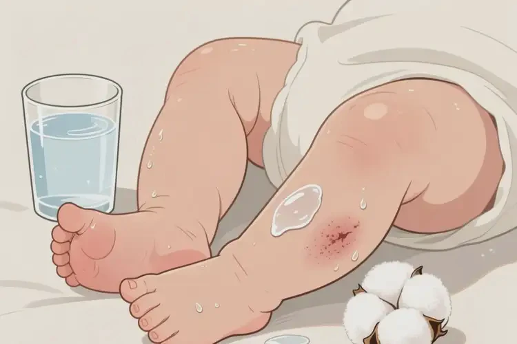 寶寶小腿上起濕疹可以徹底自愈嗎(圖1)