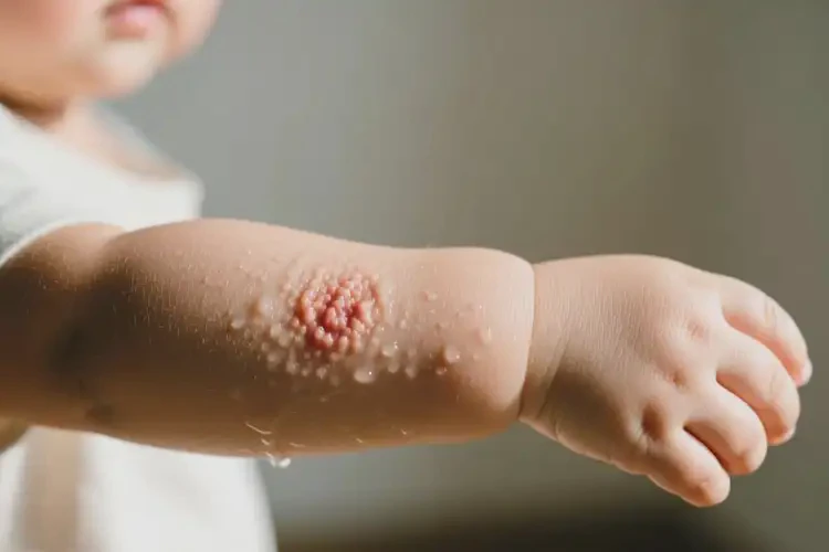 小孩手臂起濕疹不管它會(huì)自己自愈嗎(圖3)