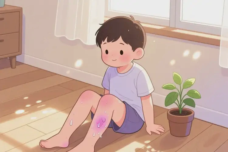小兒小腿上容易起濕疹能靠自己自愈嗎(圖1)