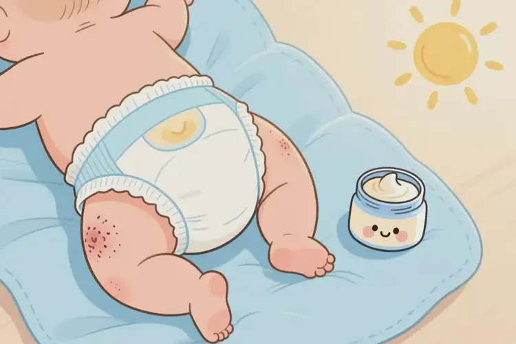 小兒屁股有濕疹能夠徹底治愈嗎(圖3)