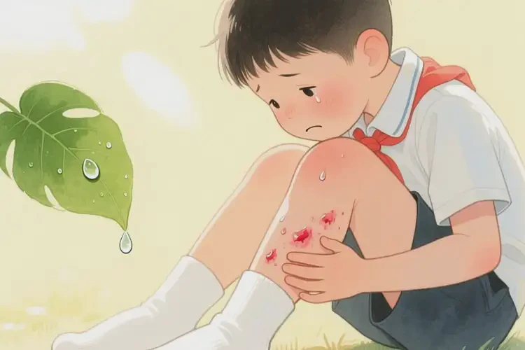小學生小腿上容易起濕疹不管它會自己痊愈嗎(圖1)