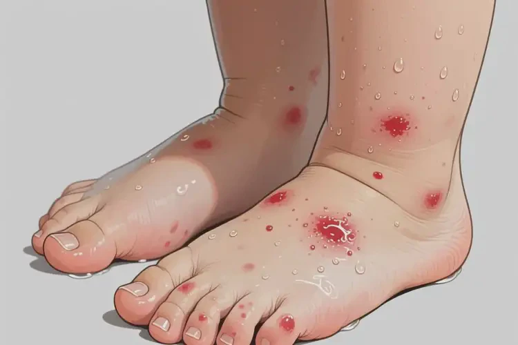 孩子腳上經(jīng)常長濕疹不管它會自己好嗎(圖4)