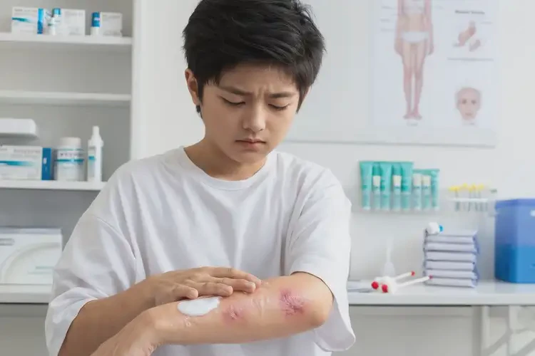 青少年手臂上出現(xiàn)濕疹不管它會(huì)自己自愈嗎(圖2)