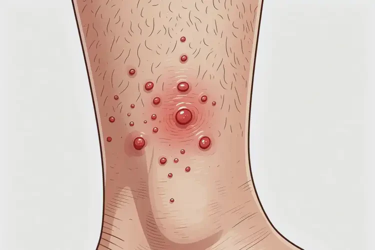 女人小腿上容易起濕疹不管它會(huì)自己自愈嗎(圖2)