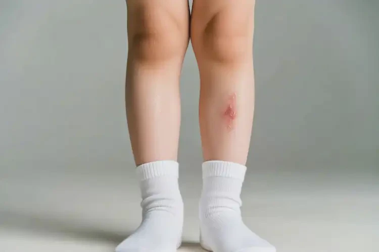 兒童小腿上長(zhǎng)濕疹不管它會(huì)自己自愈嗎(圖1)