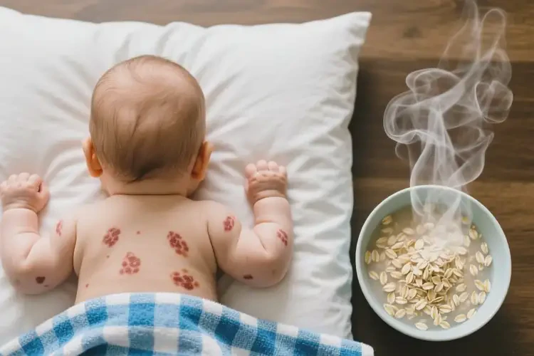 小兒身上經(jīng)常起濕疹能靠自己自愈嗎(圖2)