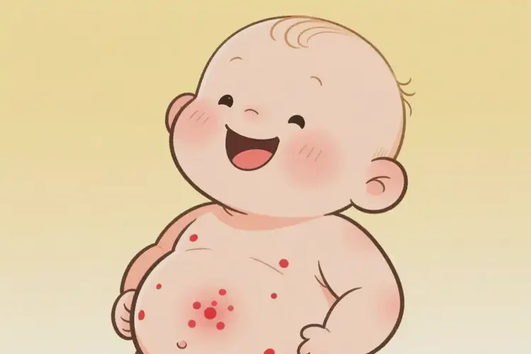 新生兒肚子上容易起濕疹不管它會自己痊愈嗎(圖3)