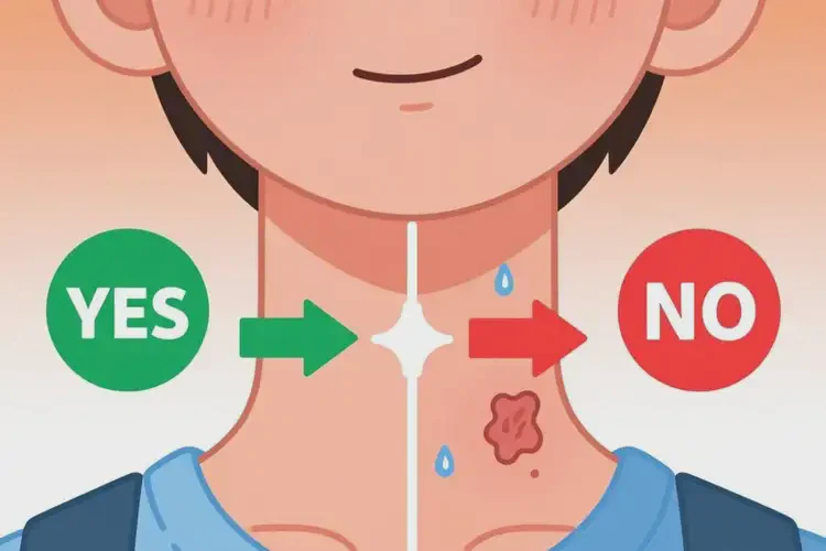 青少年脖子長(zhǎng)濕疹不管它會(huì)自己好嗎(圖2)