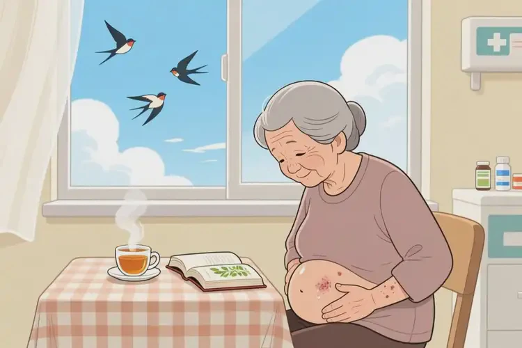 老年人肚子有湿疹可不可以彻底自愈(图1)