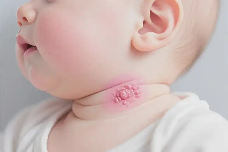 嬰兒脖子上起濕疹能靠自己自愈嗎(圖1)