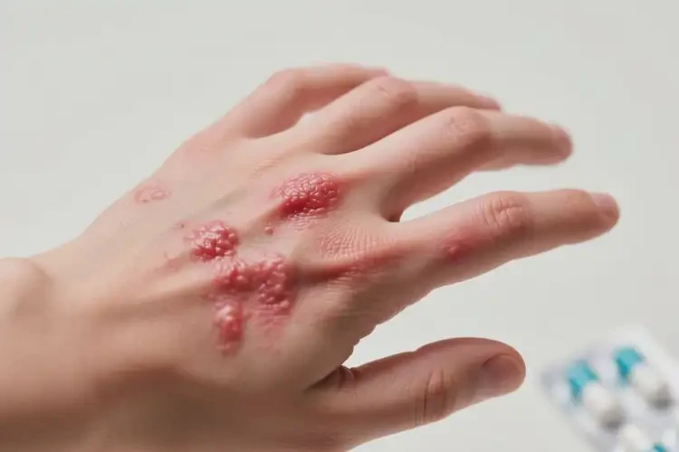 青少年手上長濕疹不管它會(huì)自己好嗎(圖4)
